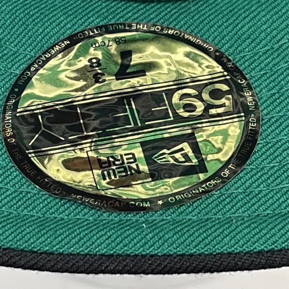Boston Celtics New Era 59Fifty SnapBack Hat Cap Hardwood Classics Green Black - Picture 9 of 12